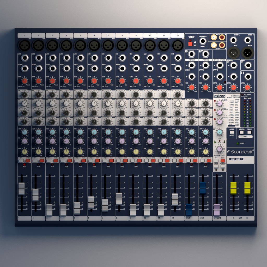 Rigged Soundcraft EFX12 Mixer preview image 1